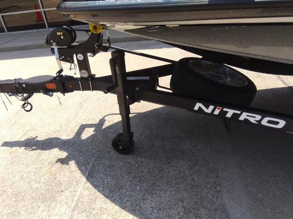 Slide: The Image of 2023 Nitro Z20 Pro boat trailer with spare tire and hitch. - 9