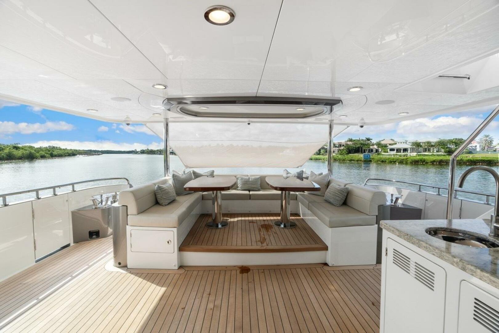 Slide: The Image of Ocean Alexander 106 Twin Dreams - Aft Deck 2022 Ocean Alexander 106 Twin Dreams - 4736150