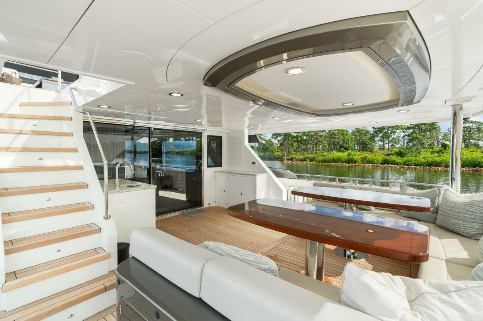 Slide: The Image of Ocean Alexander 106 Twin Dreams - Aft Deck 2022 Ocean Alexander 106 Twin Dreams - 4736153