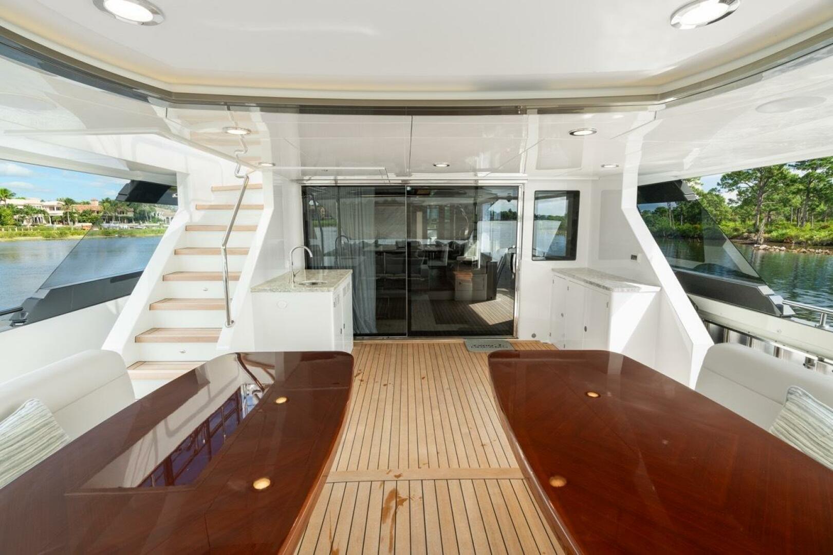 Slide: The Image of Ocean Alexander 106 Twin Dreams - Aft Deck 2022 Ocean Alexander 106 Twin Dreams - 4736155