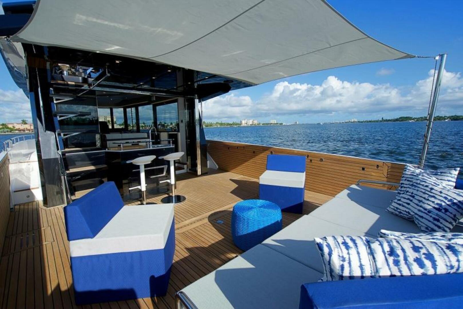 Slide: The Image of Okean 50X - Quixotic - Aft Deck Forward 2020 Okean 50X Flybridge - Quixotic - 4890575