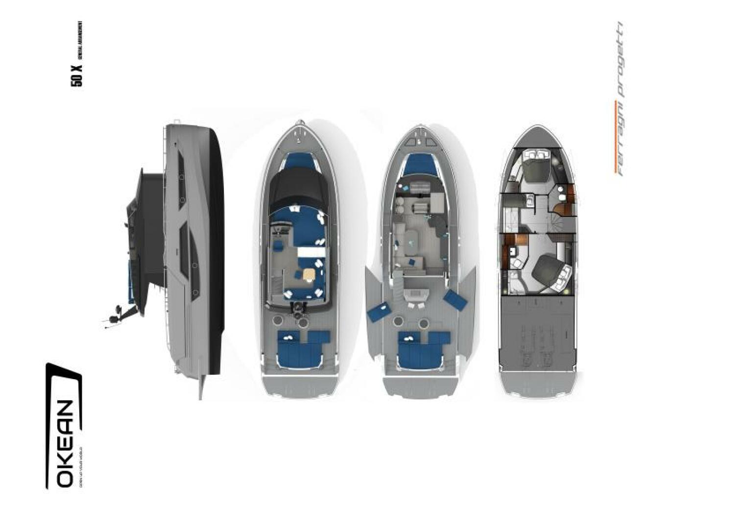 Slide: The Image of Okean 50X - Quixotic - Layout 2020 Okean 50X Flybridge - Quixotic - 4890616