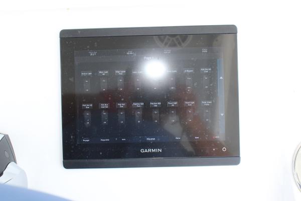 Slide: The Image of Garmin display on 2021 Onslow Bay 41 Tournament Edition boat. - 33