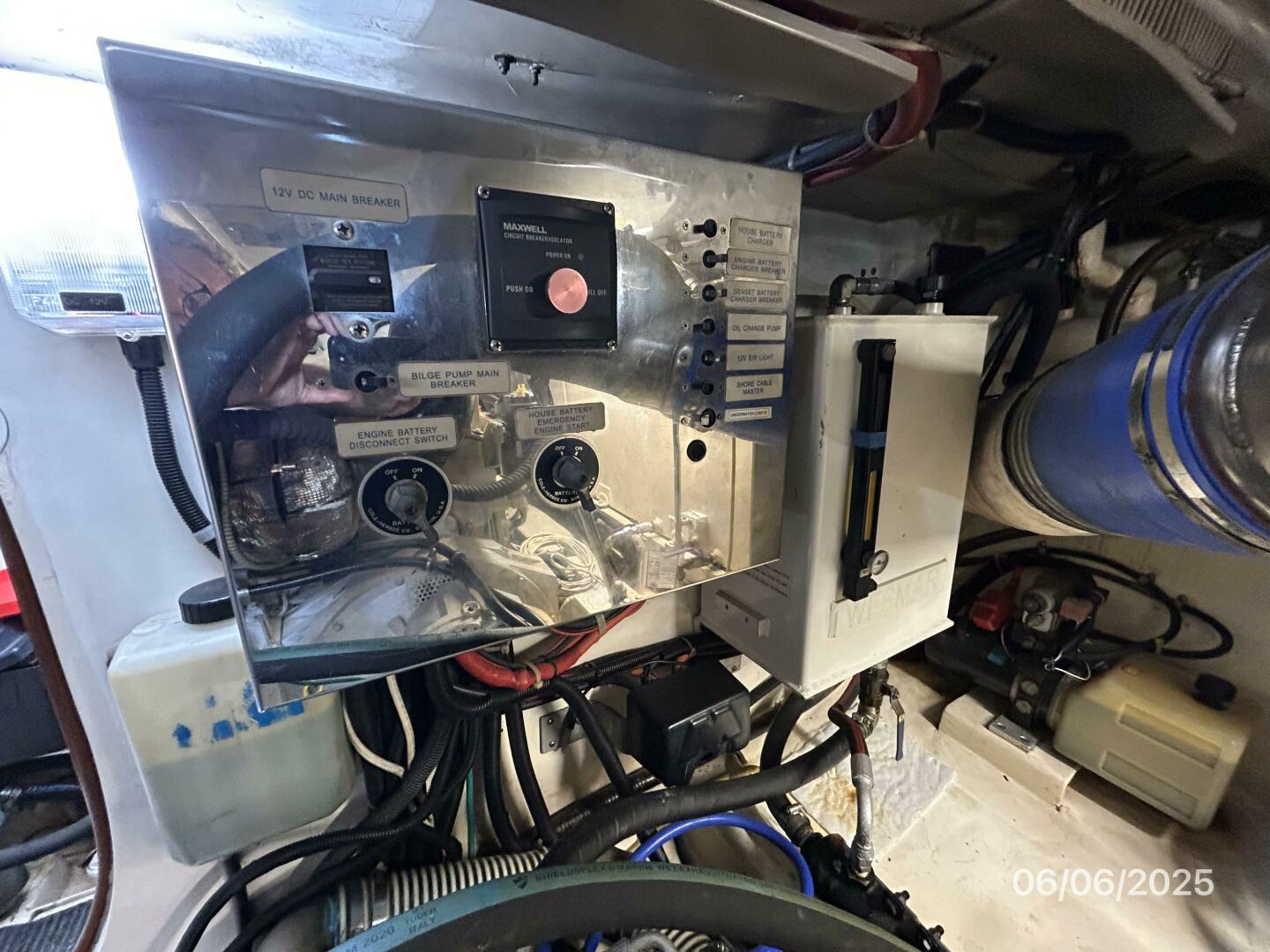 Slide: The Image of 54' Pama engine room electrical panel - 5404235