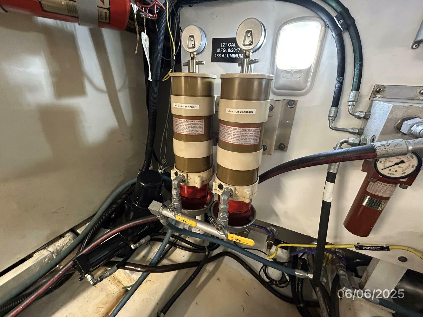 Slide: The Image of 54' Pama starboard Racor fuel filter - 5404313