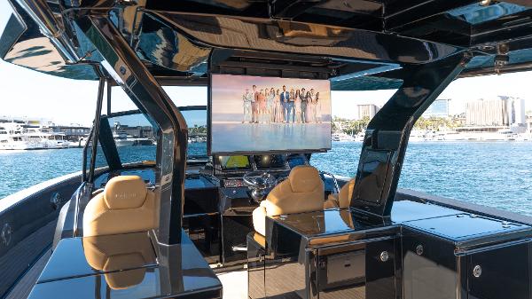 Slide: The Image of Luxurious 2022 Pardo Yachts 50 interior with modern amenities and waterfront view. - 14