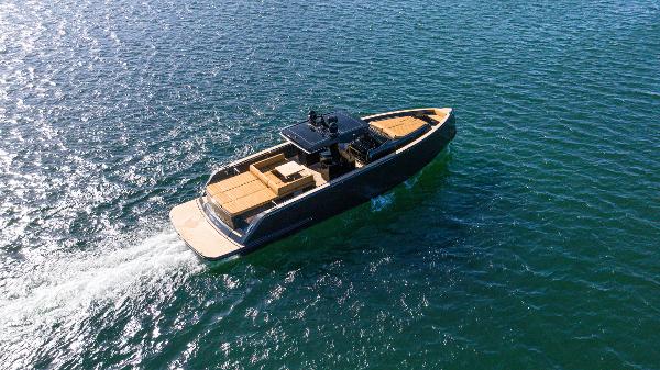 Slide: The Image of 2022 Pardo Yachts 50 cruising on open water, showcasing sleek design and luxury. - 6