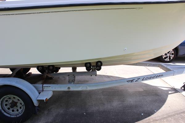 Slide: The Image of 1996 Parker 2110 Walkaround boat on EZ Loader trailer. - 34