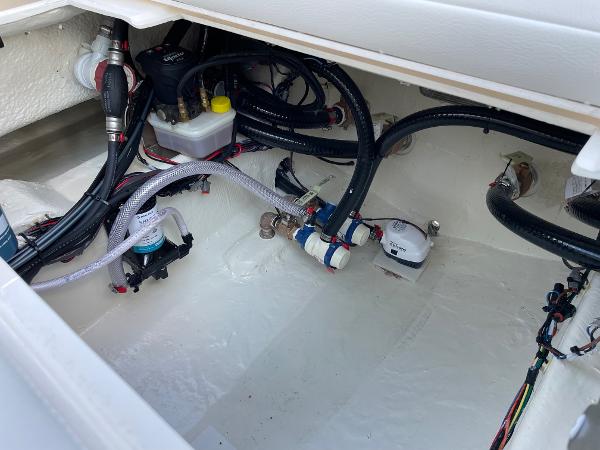 Slide: The Image of 2024 Pathfinder 2200 TRS boat interior wiring and plumbing system - 22