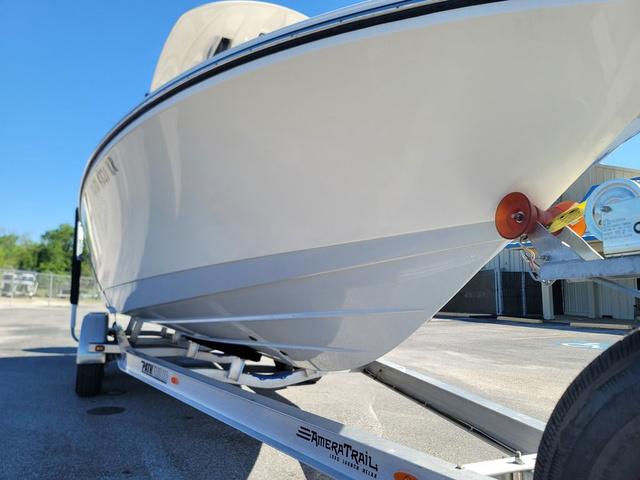 Slide: The Image of 2023 Pathfinder 2400 Open boat on trailer, close-up view. - 3