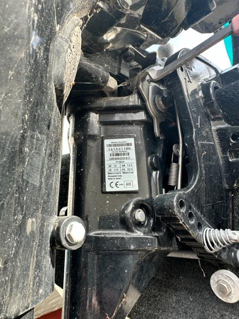 Slide: The Image of Close-up of a 1978 Pearson 26 engine component with visible serial number and specifications. - 3