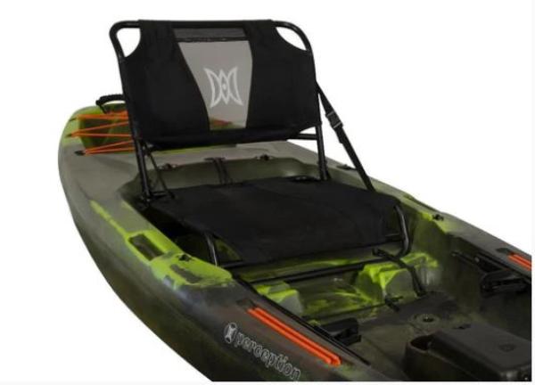 Slide: The Image of 2023 Perception Kayaks Pro 10, green and black, with adjustable seat. - 4