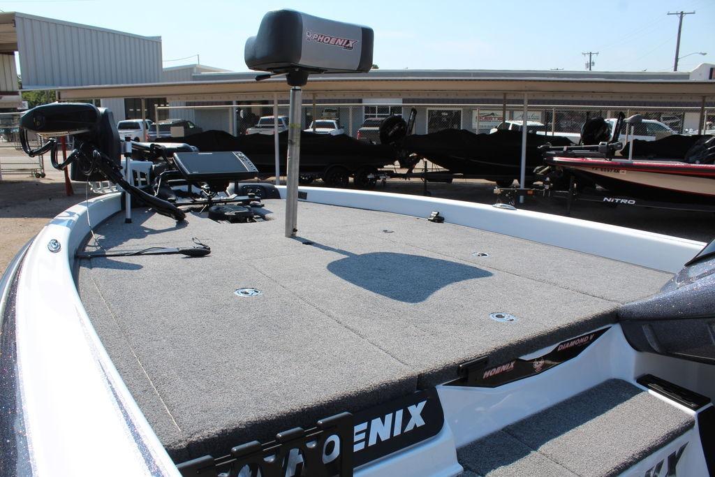 Slide: The Image of 2024 Phoenix 819 Pro fishing boat with spacious deck and advanced equipment. - 10