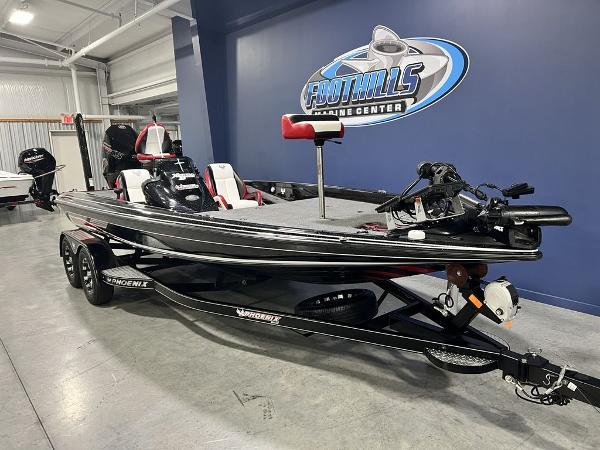 Slide: The Image of 2022 Phoenix 919 Pro XP bass boat on trailer at Foothills Marine Center. - 4