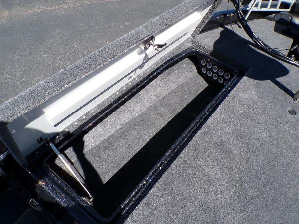 Slide: The Image of 2024 Phoenix 919 Pro XP boat storage compartment. - 16