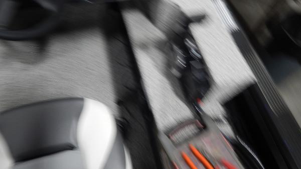 Slide: The Image of Blurry interior view of 2024 Polar Kraft Outlander 186 SC boat. - 27