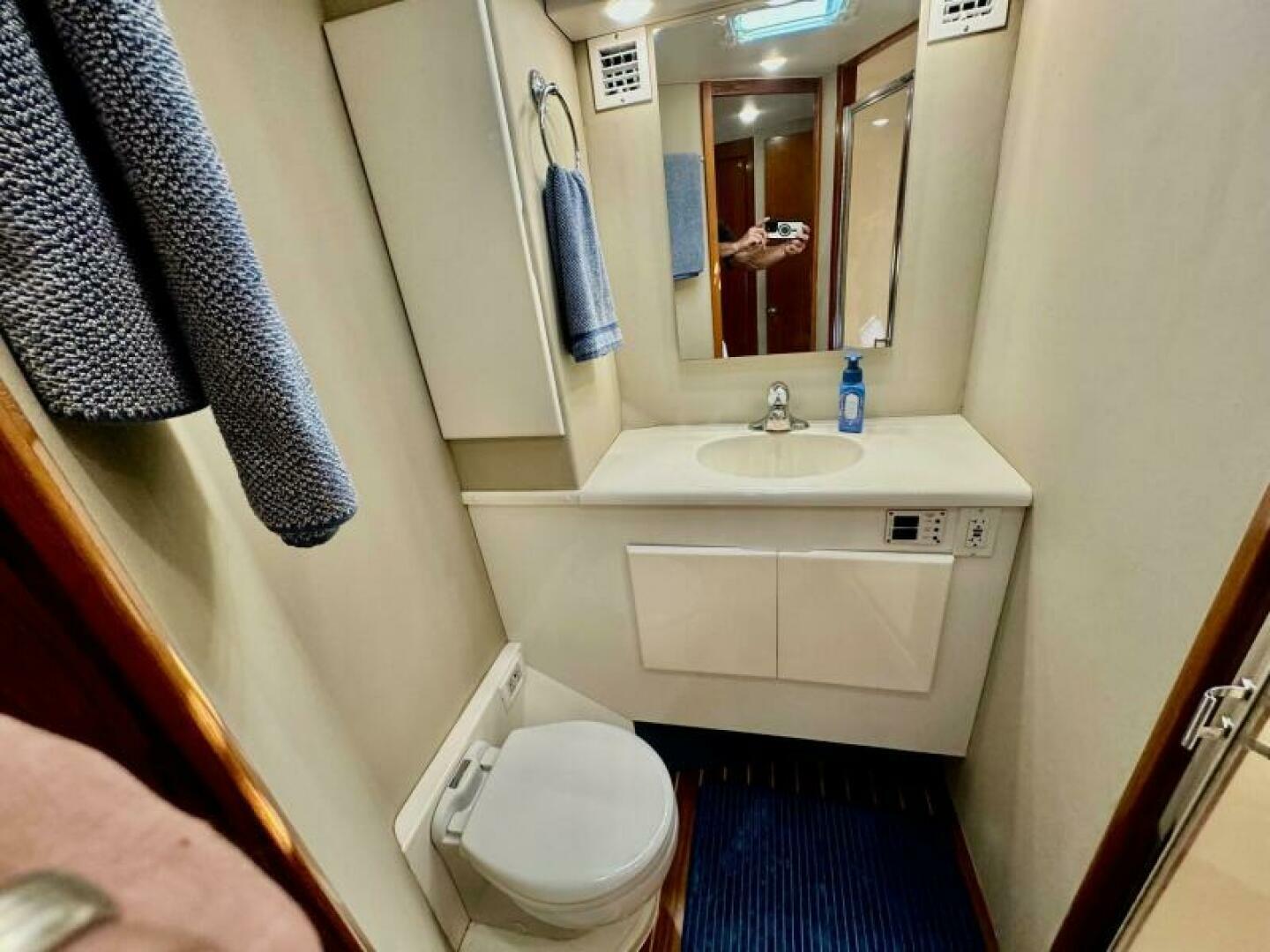 Slide: The Image of 1997 Post 50 Convertible- FLORIDITA- Master Stateroom Head - 4762517