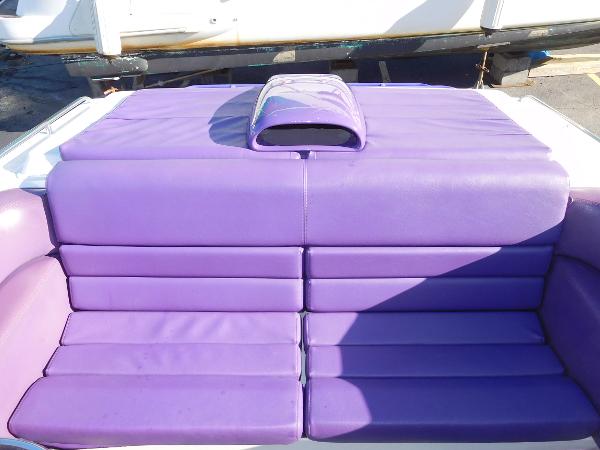 Slide: The Image of Purple seating on 1997 Powerplay Powerboats 28 Sport Deck. - 10