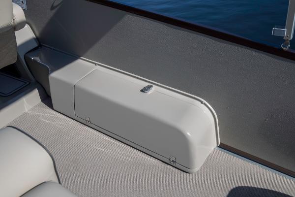 Slide: The Image of 2023 Premier 220 Castaway boat interior storage compartment. - 13
