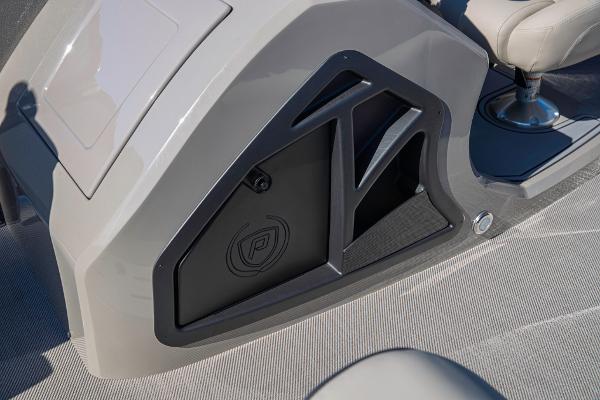 Slide: The Image of 2023 Premier 220 Castaway boat console storage compartment. - 20