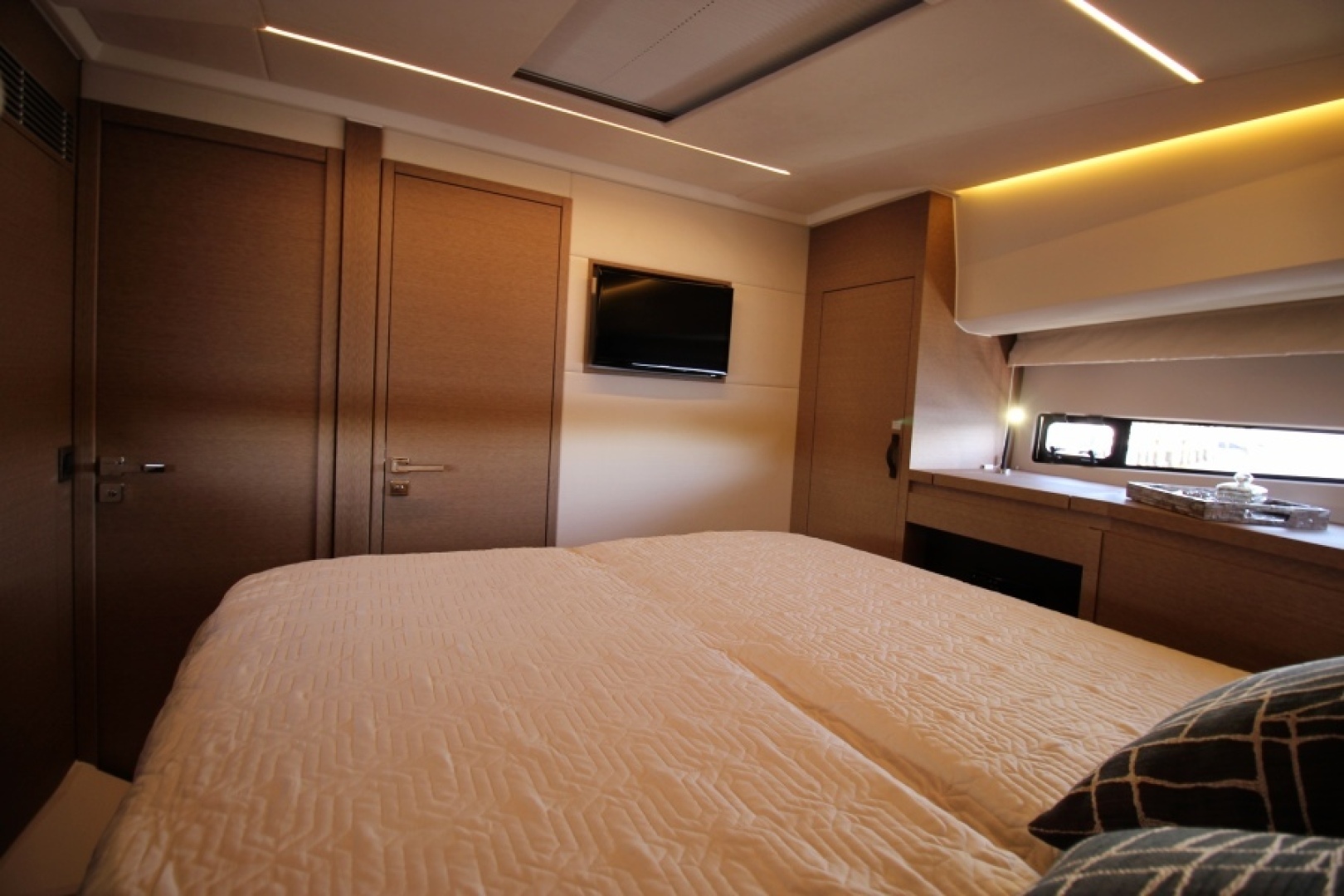 Slide: The Image of 2018 Prestige 460 S Yacht - Unforgettable - Guest Stateroom TV - 5106092