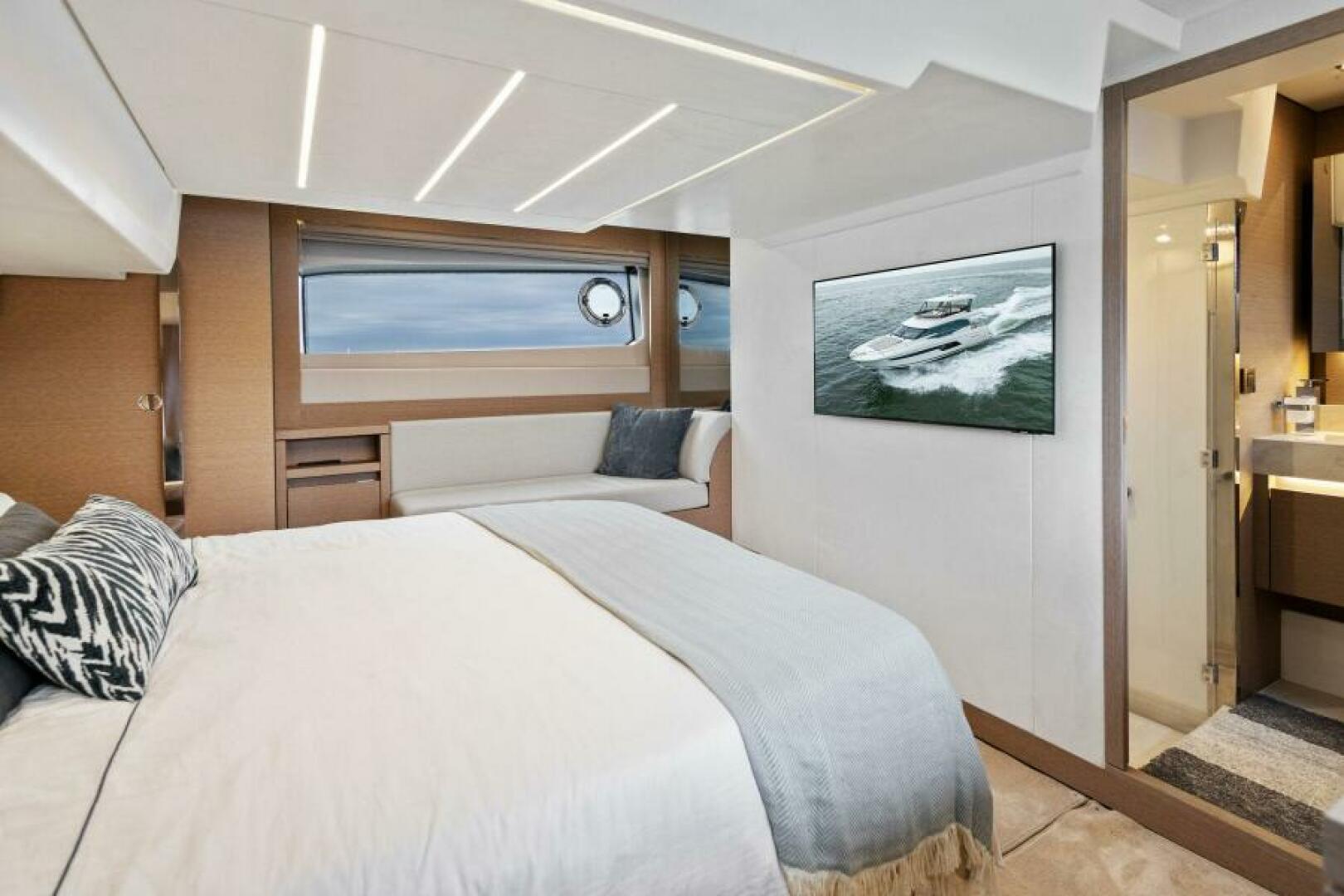 Slide: The Image of 2022 52 Prestige 520 Flybridge 'A.S.W.E.' Master Stateroom - 4751335