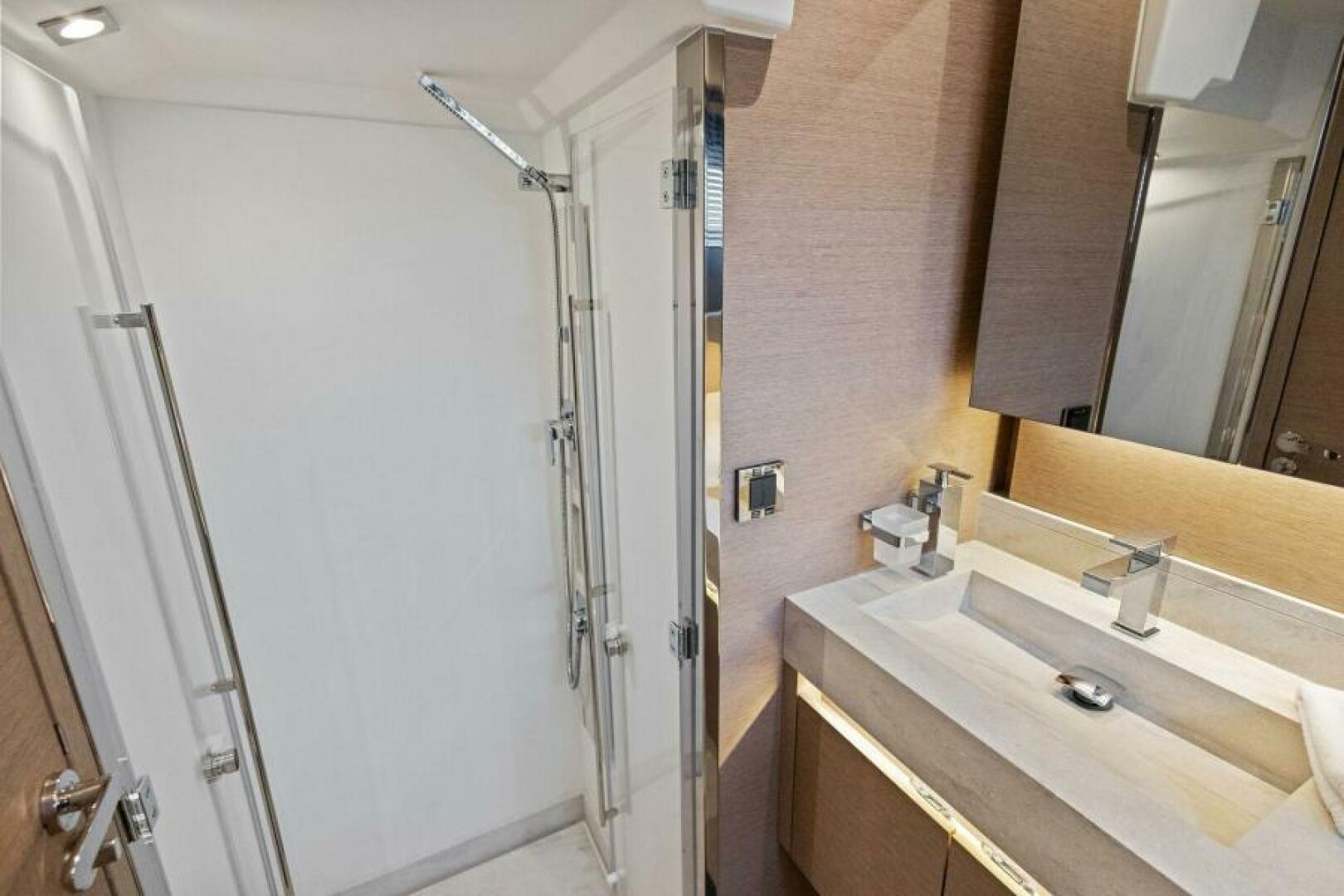 Slide: The Image of 2022 52 Prestige 520 Flybridge 'A.S.W.E.' Master Stateroom Head - 4751338