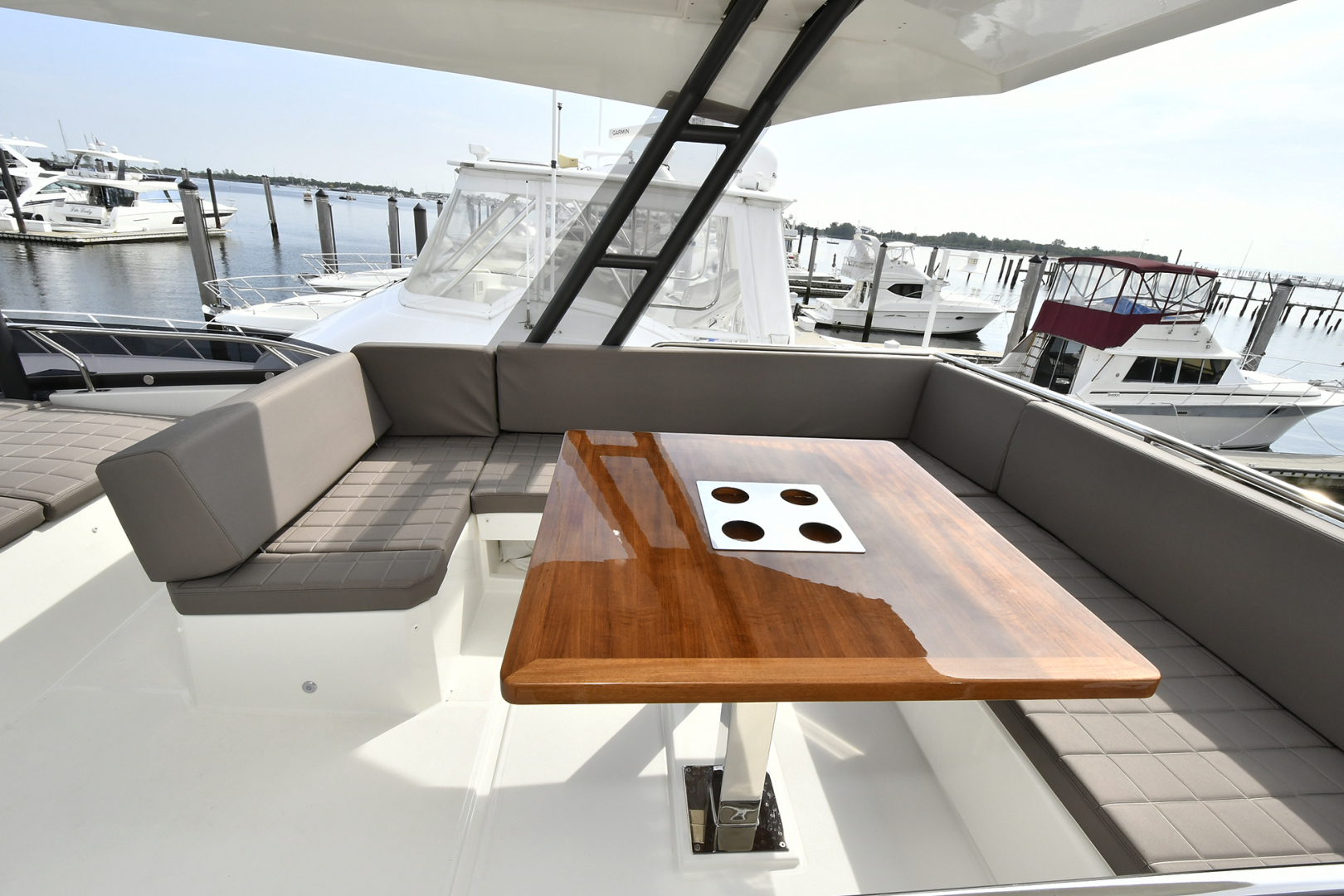 Slide: The Image of Flybridge Seating with Table - 1072966