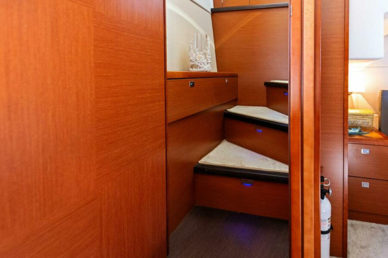Slide: The Image of 2016 55 Prestige 550S - Solid Asset - Companionway to Master Stateroom - 5125118