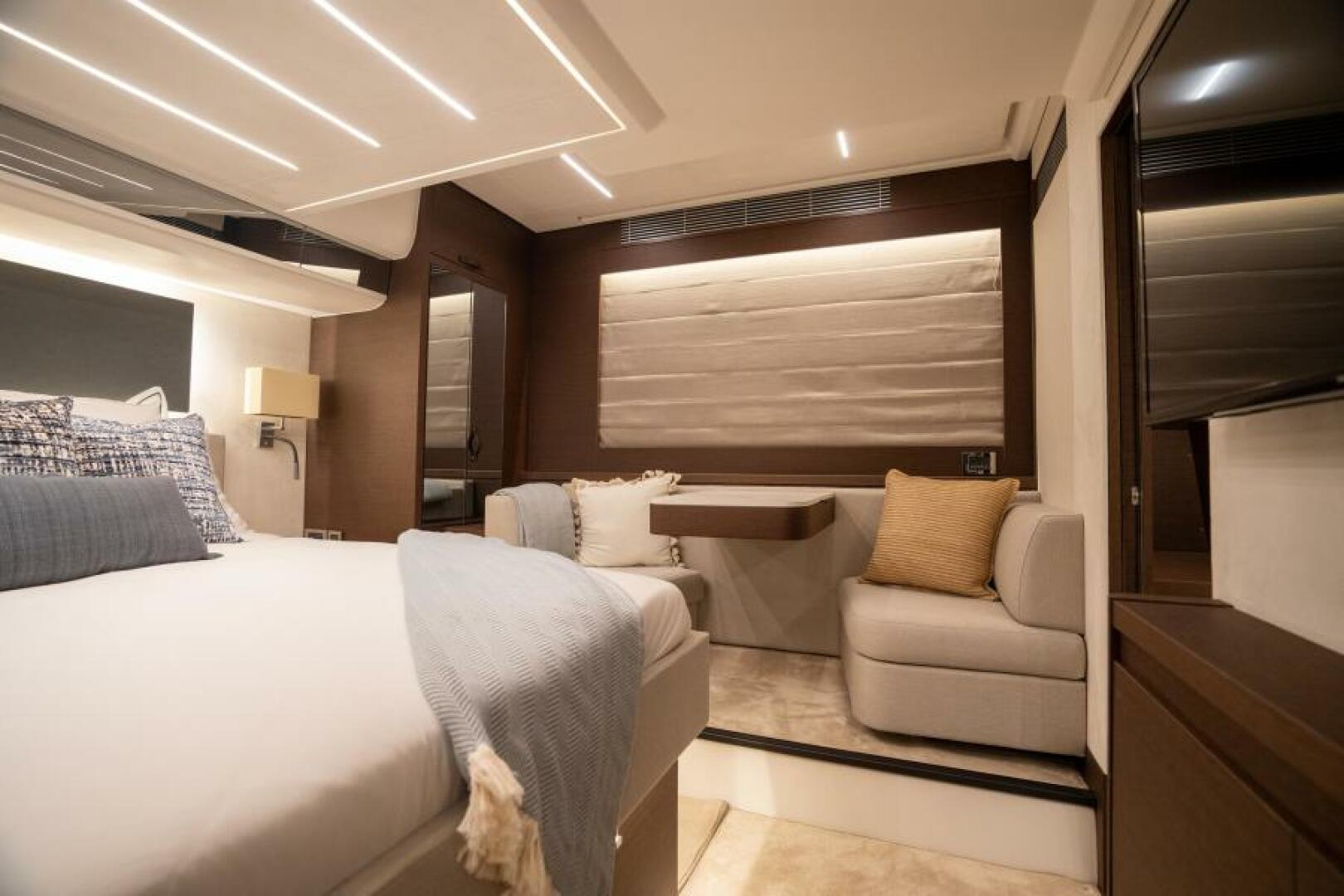 Slide: The Image of 2022 59 Prestige Flybridge - Nice Boat - Master Stateroom - Settee - 3976916