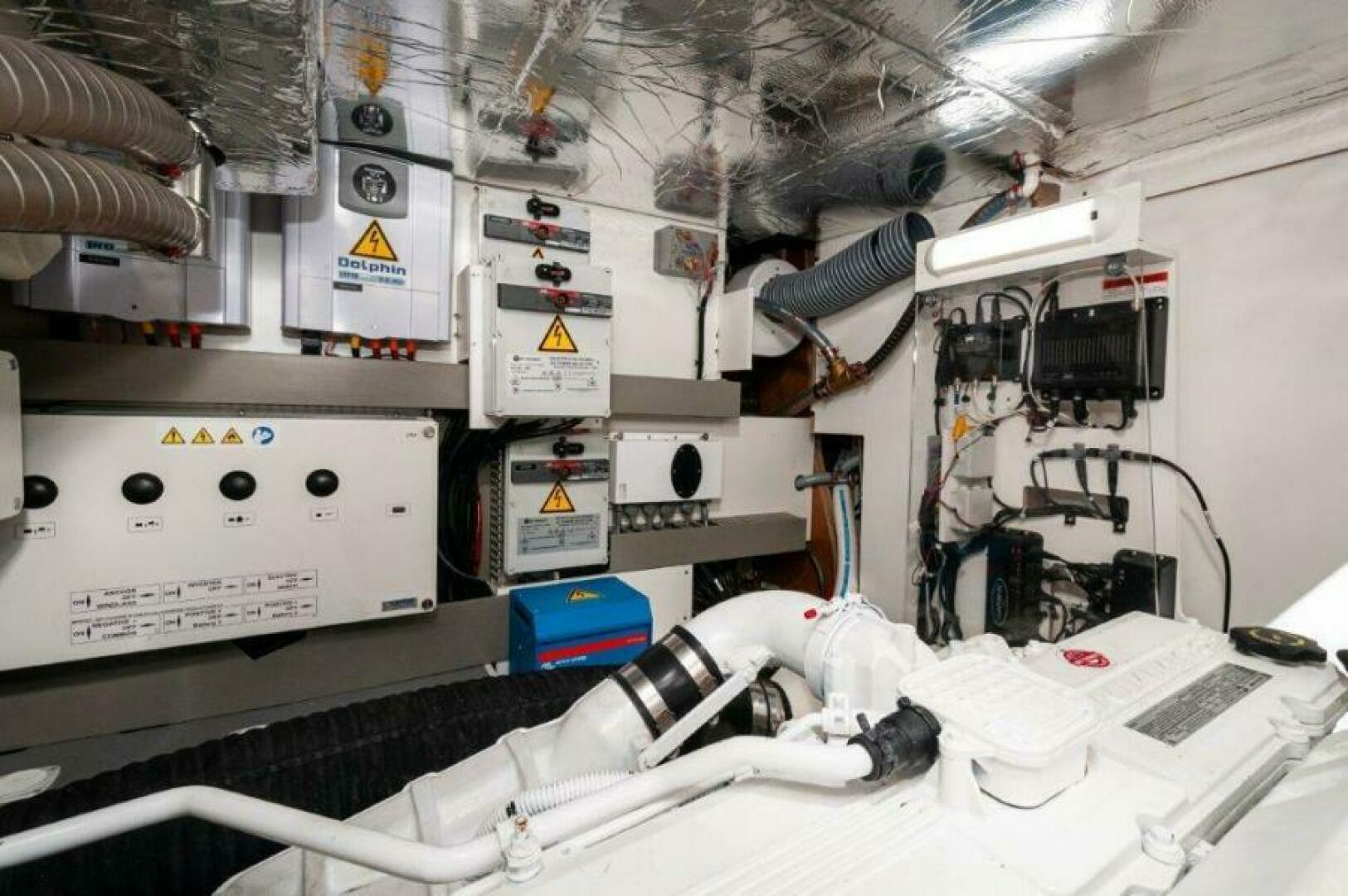 Slide: The Image of 2023 Prestige 590 Flybridge- GYS TRADE- Engine Room 2 - 45