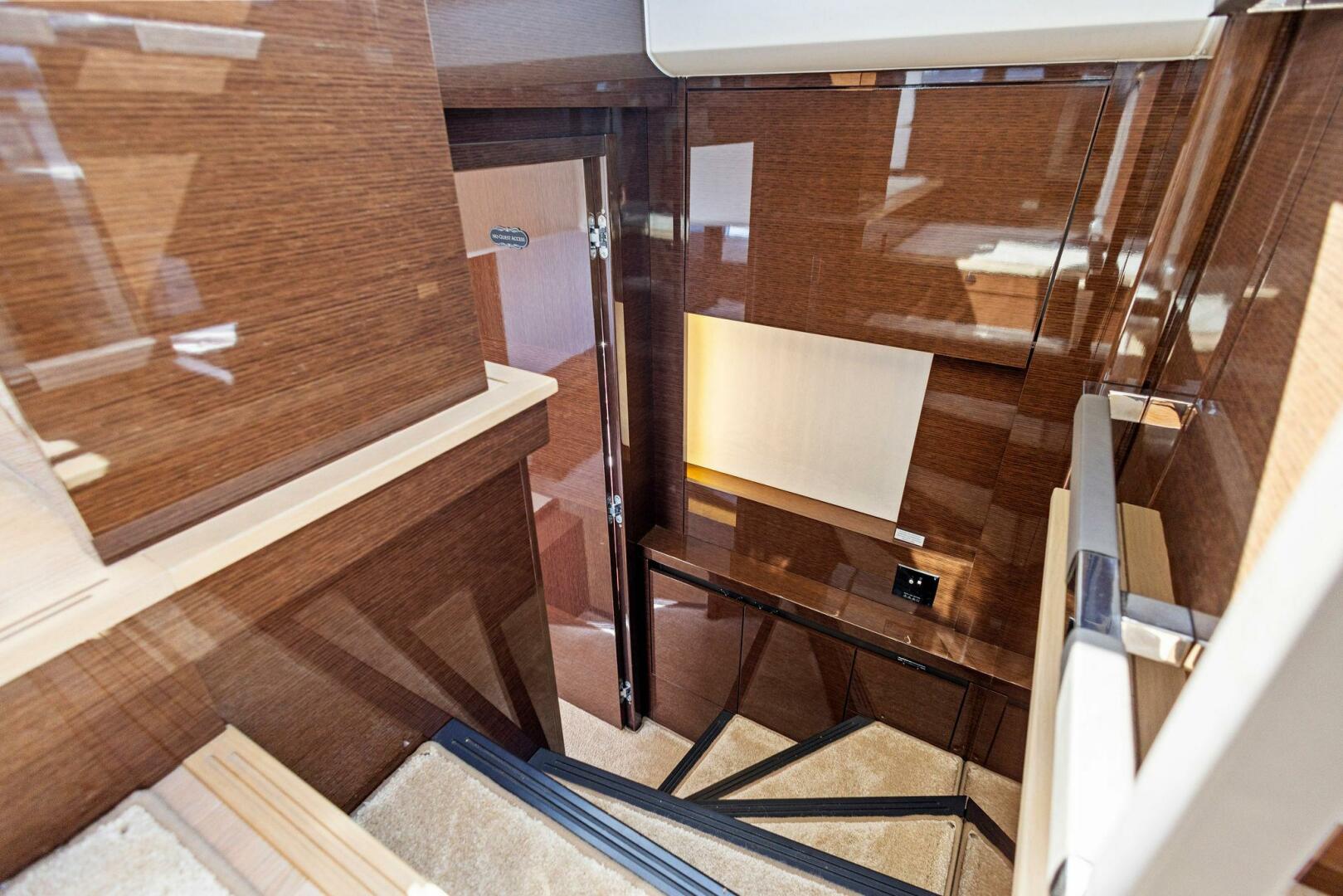 Slide: The Image of 2020 63 Prestige Flybridge - One and Only - Companionway to Master Stateroom - 4567851