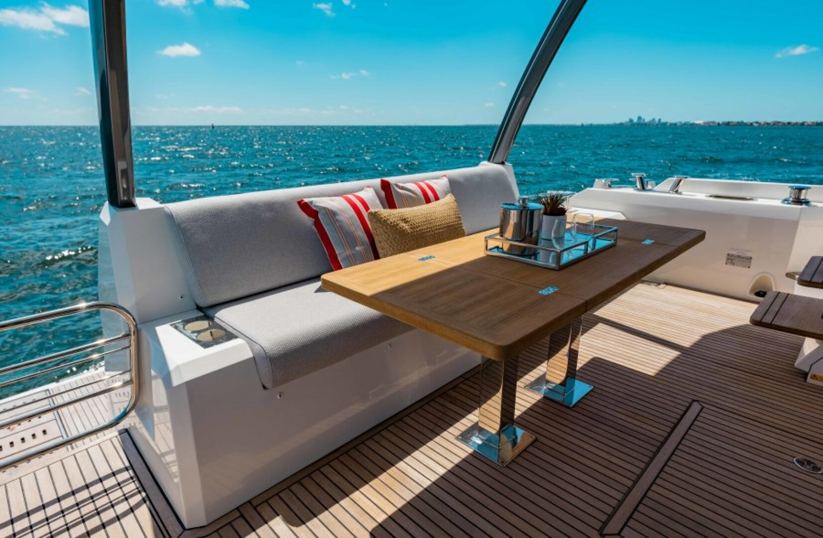 Slide: The Image of 2021 63 Prestige Yacht Flybridge - Cockpit Table - 4334629