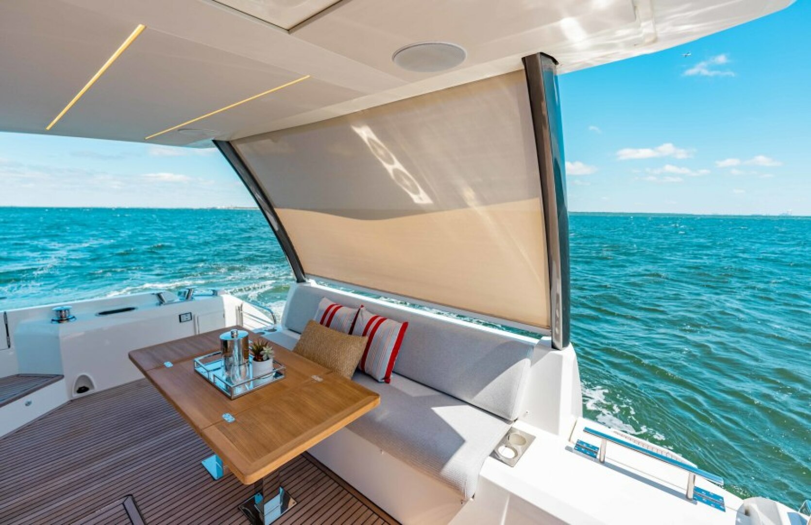 Slide: The Image of 2021 63 Prestige Yacht Flybridge - Cockpit Sun Shade - 4334630