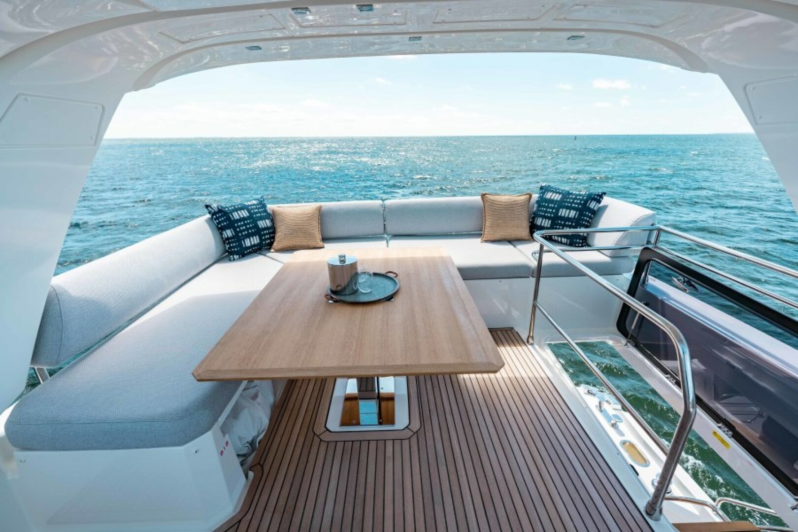 Slide: The Image of 2021 63 Prestige Yacht Flybridge - Flybridge Dinette - 4334635