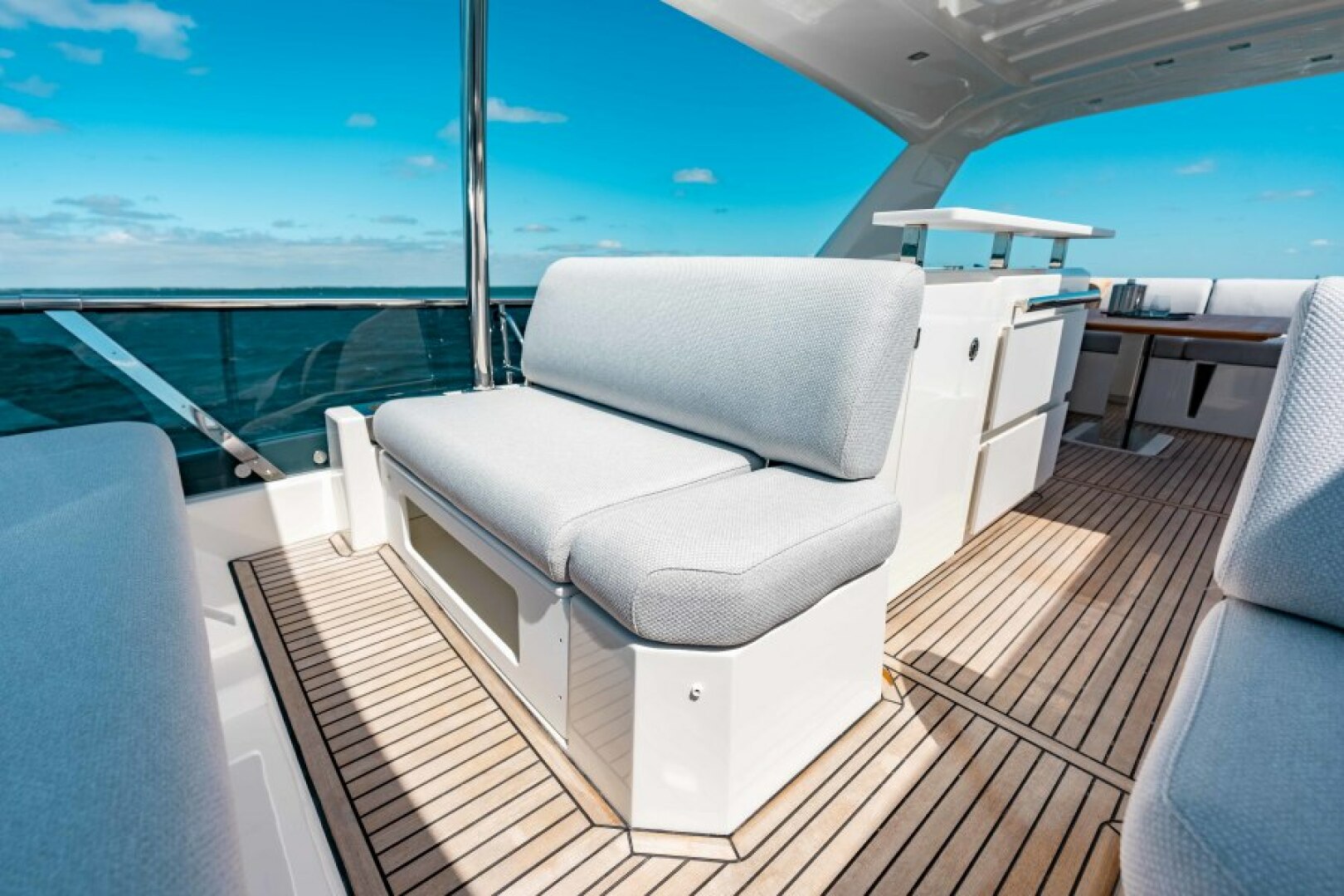 Slide: The Image of 2021 63 Prestige Yacht Flybridge - Flybridge Helm Seat - 4334639