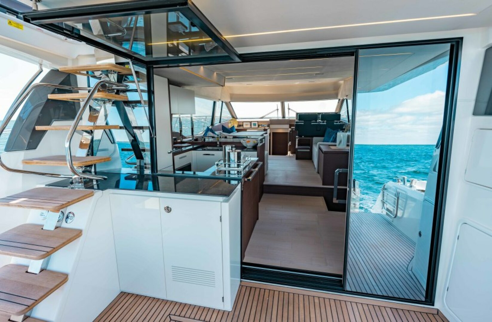 Slide: The Image of 2021 63 Prestige Yacht Flybridge - Interior Entry - 4334646