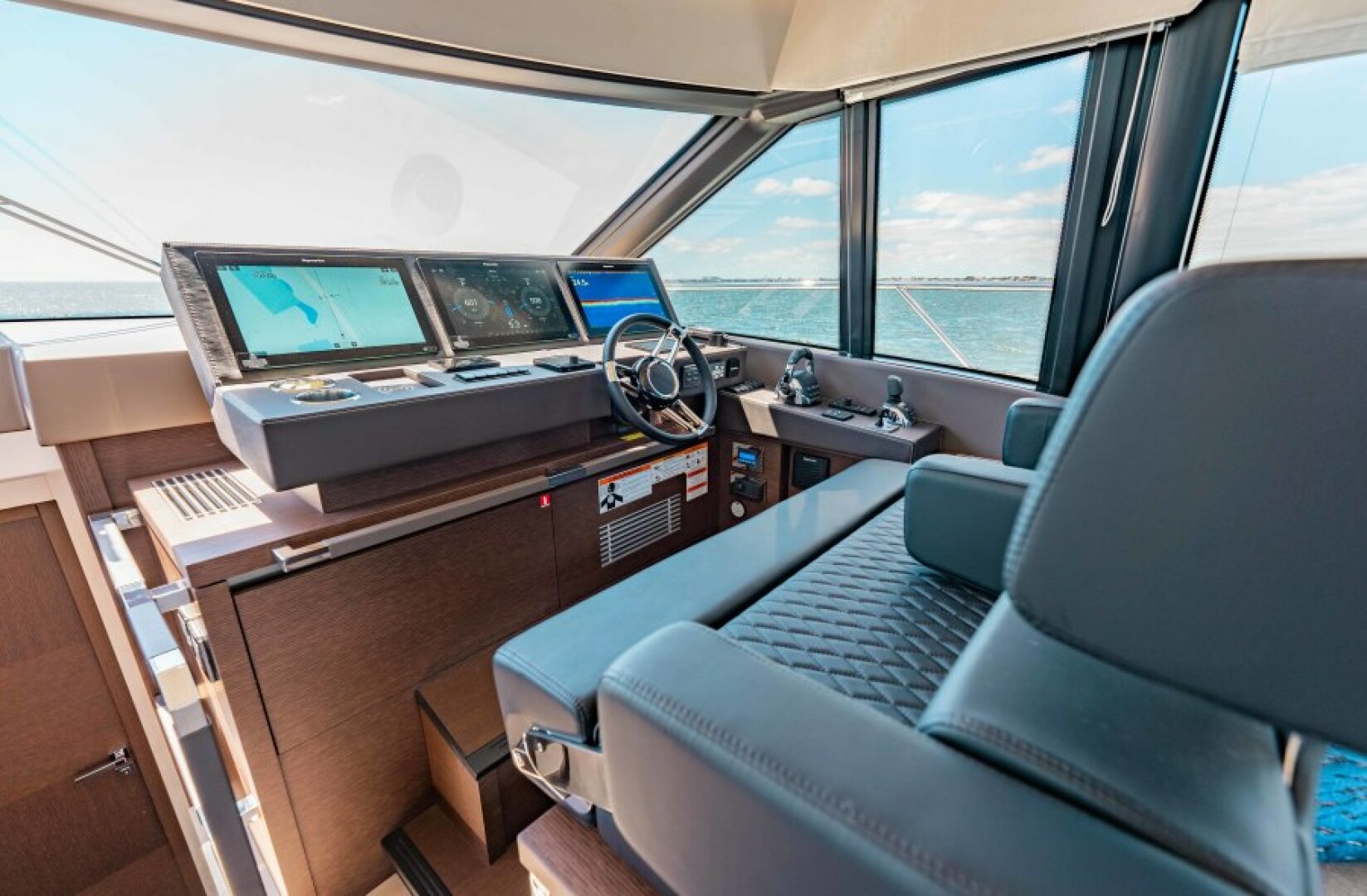 Slide: The Image of 2021 63 Prestige Yacht Flybridge - Lower Helm - 4334654