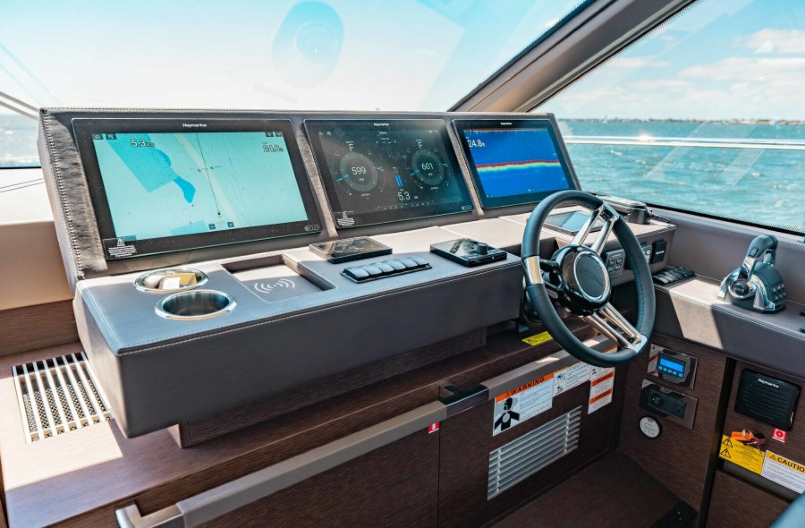 Slide: The Image of 2021 63 Prestige Yacht Flybridge - Lower Helm / Electronics - 4334655