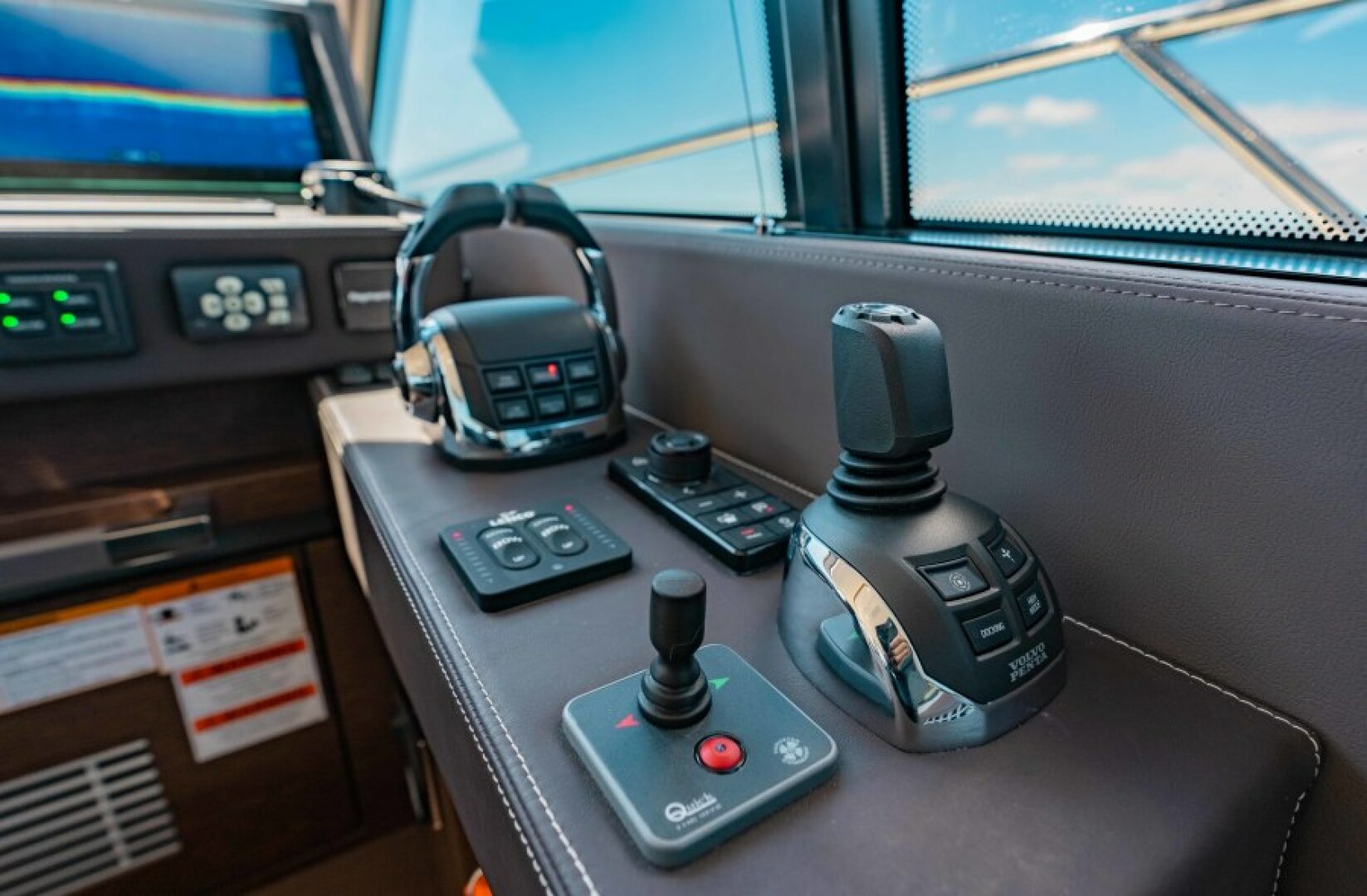 Slide: The Image of 2021 63 Prestige Yacht Flybridge - Lower Helm Controls - 4334656