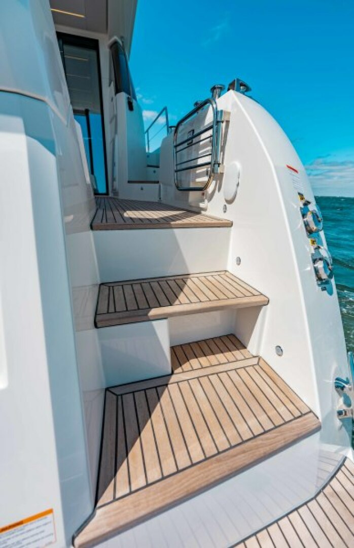 Slide: The Image of 2021 63 Prestige Yacht Flybridge - Transom Steps - 4334624
