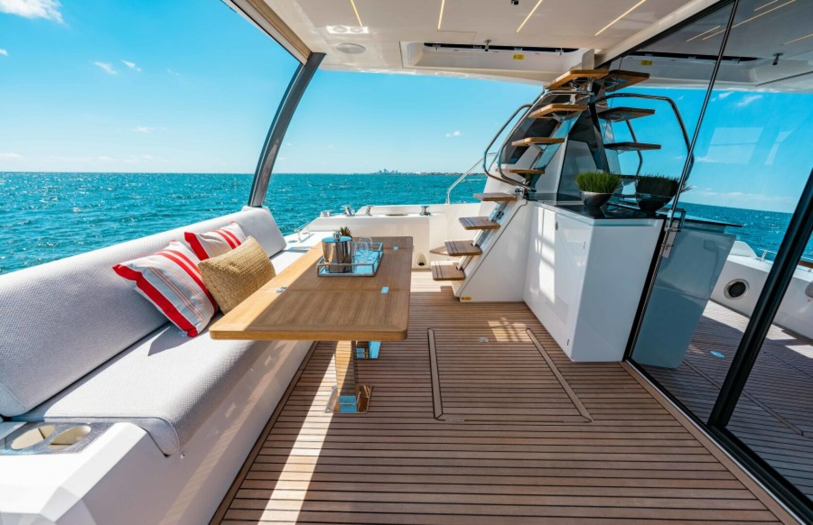 Slide: The Image of 2021 63 Prestige Yacht Flybridge - Cockpit Seating - 4334628