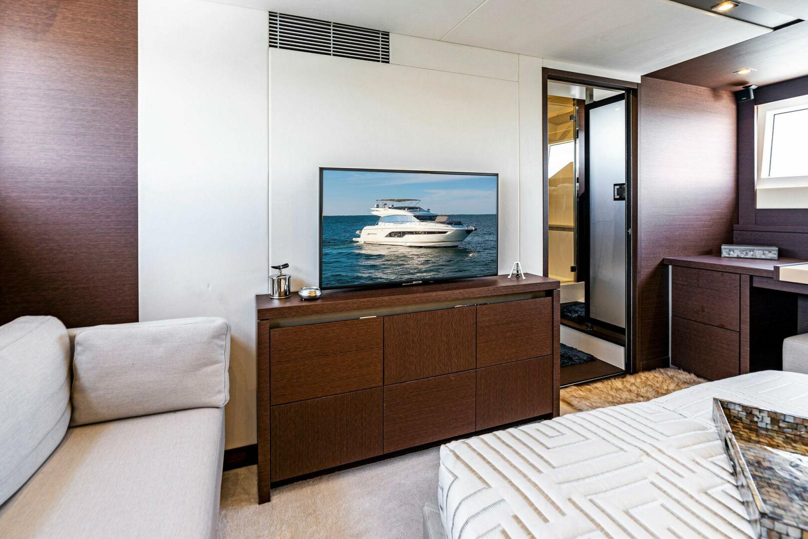 Slide: The Image of 2019 63 Prestige Flybridge - RT Time - Master Stateroom - 4199778