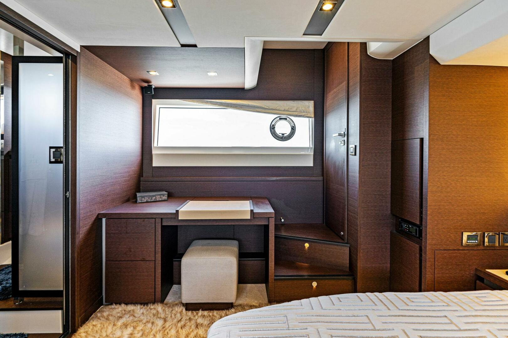 Slide: The Image of 2019 63 Prestige Flybridge - RT Time - Master Stateroom - 4199784