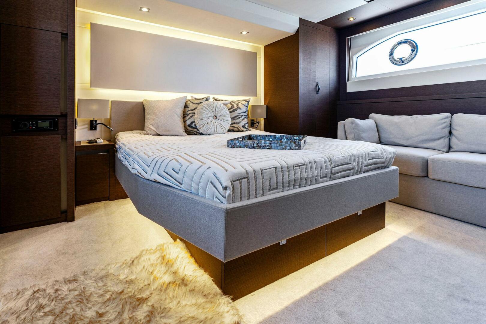 Slide: The Image of 2019 63 Prestige Flybridge - RT Time - Master Stateroom - 4199813