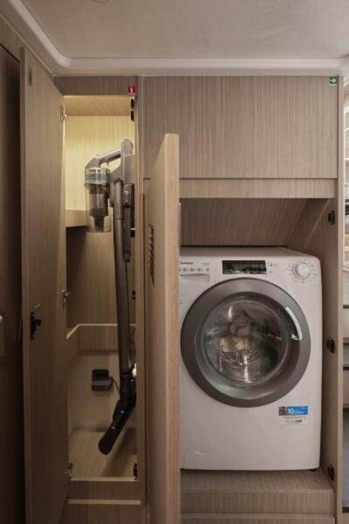 Slide: The Image of 2025 49 Prestige F4 Flybridge - Master Stateroom Washer/Dryer Sistership - 4070800