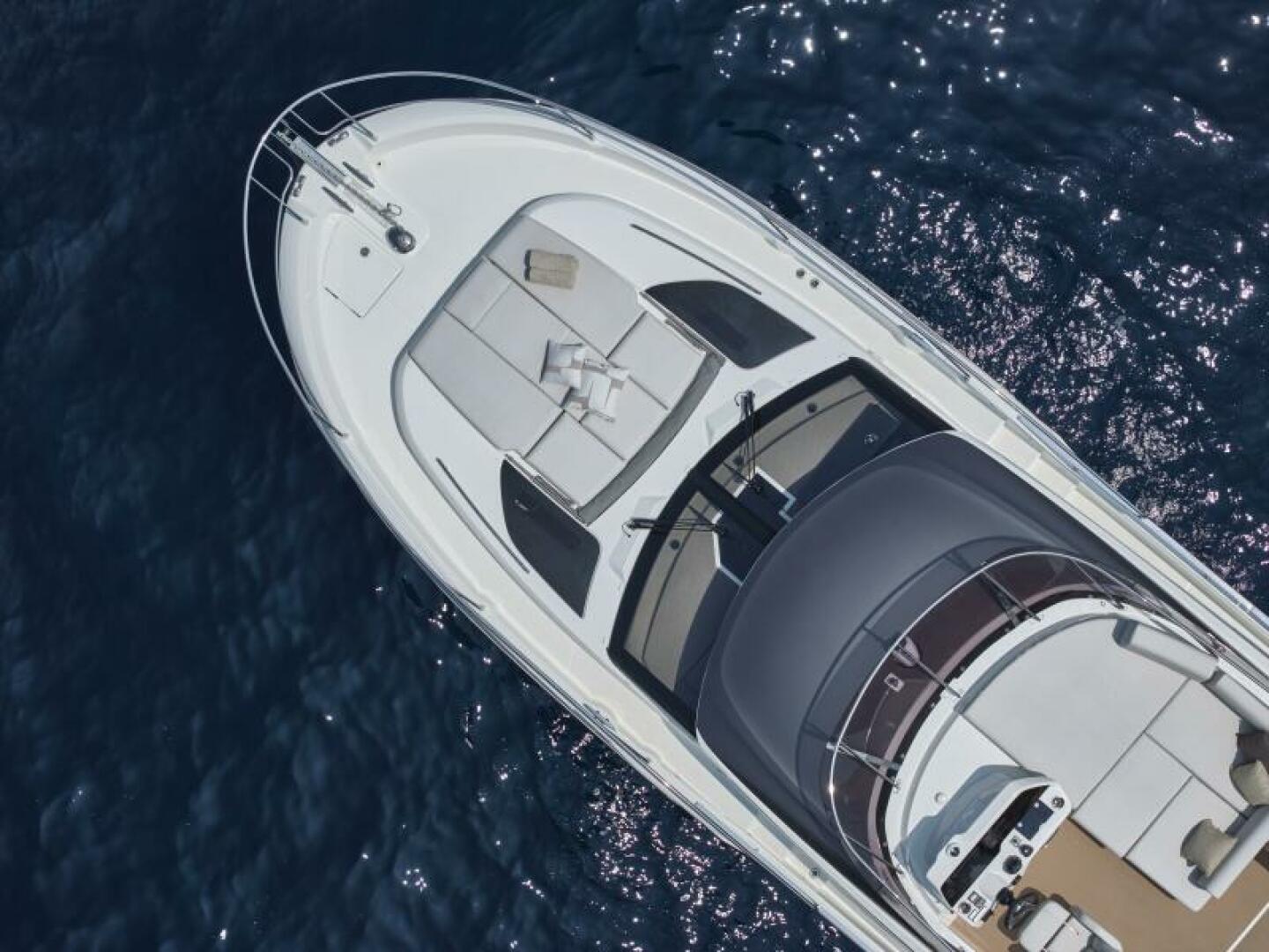 Slide: The Image of 2025 49 Prestige F4 Flybridge - Bow Overview Sistership - 4070814