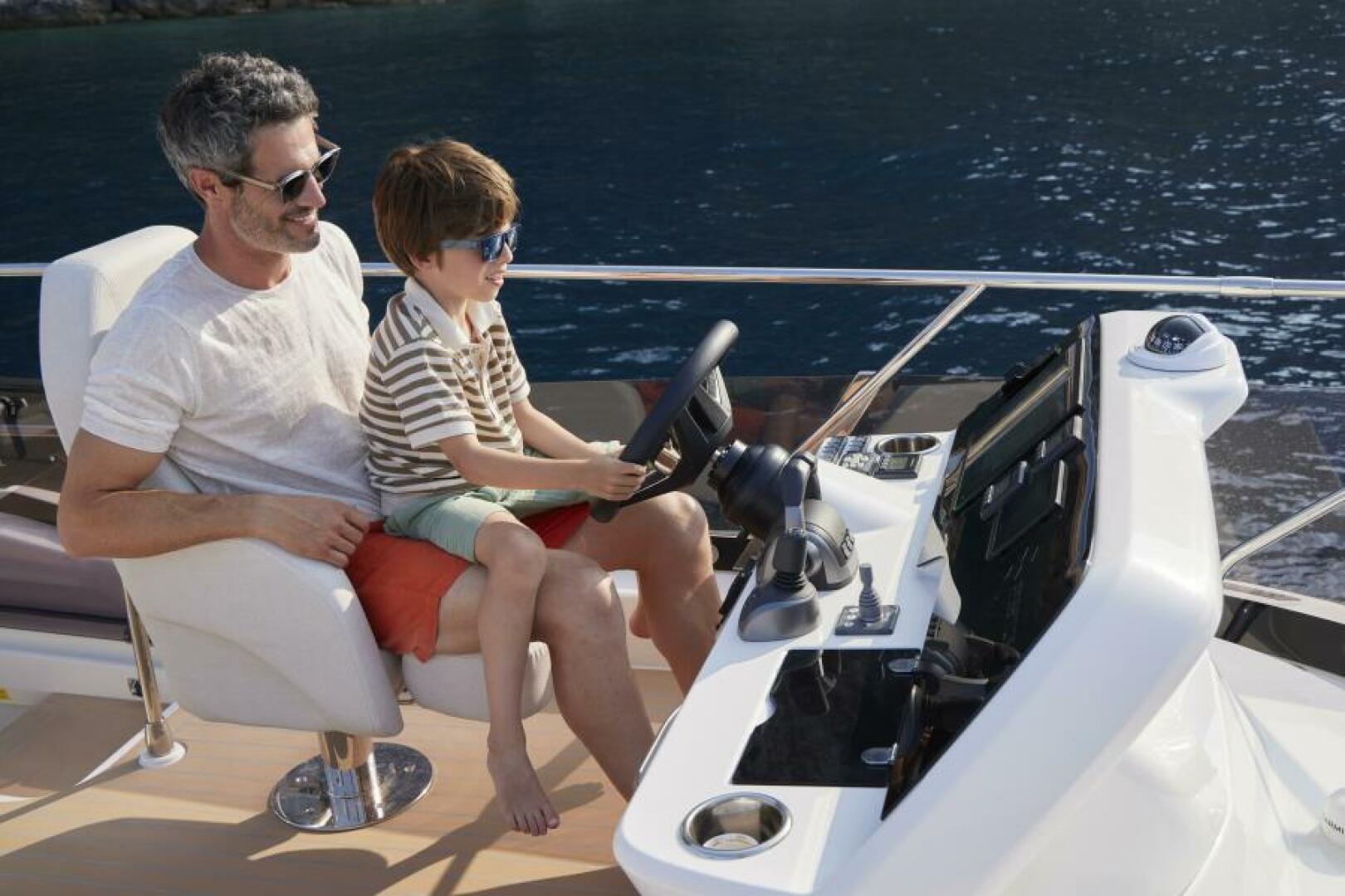 Slide: The Image of 2025 49 Prestige F4 Flybridge - Flybridge Helm Sistership - 4070815