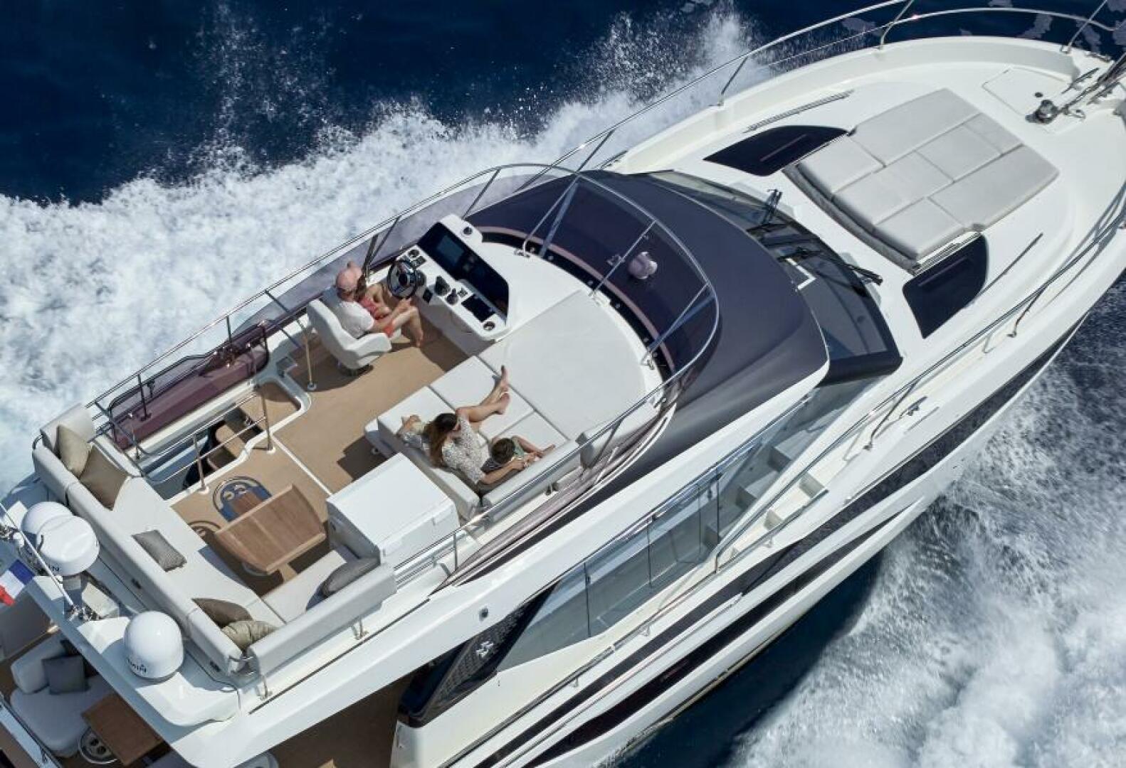 Slide: The Image of 2025 49 Prestige F4 Flybridge - Flybridge Overview Sistership - 4070818