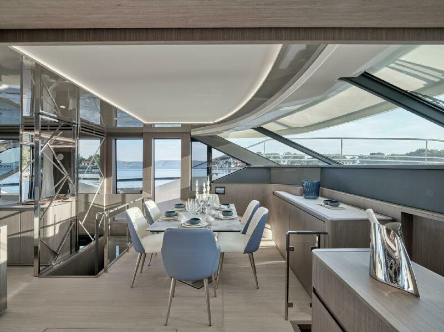 Slide: The Image of 2025 65 Prestige M8 Multi-Hull Power Catamaran - Manufacturer Dinette - 4354563